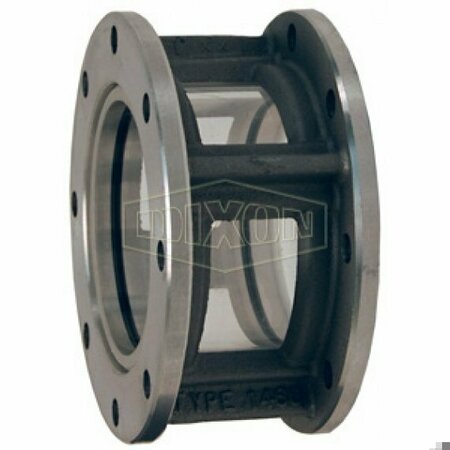 DIXON TTMA Sight Flow Indicator, 4 in Flanged Connection 4-1460-AL